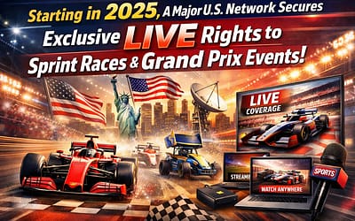 The American Broadcasting Giant Will Show Sprints and Grand Prix Races Live From 2025