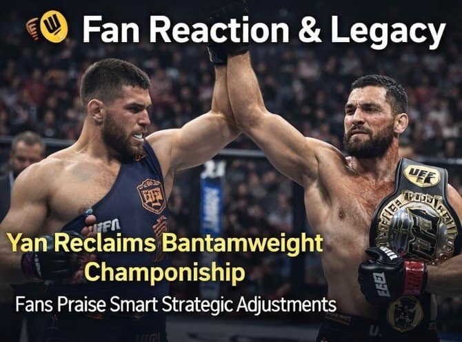 Excited UFC fans reacting in the arena after Alex Pereira’s knockout victory over Jamahal Hill at UFC 300.